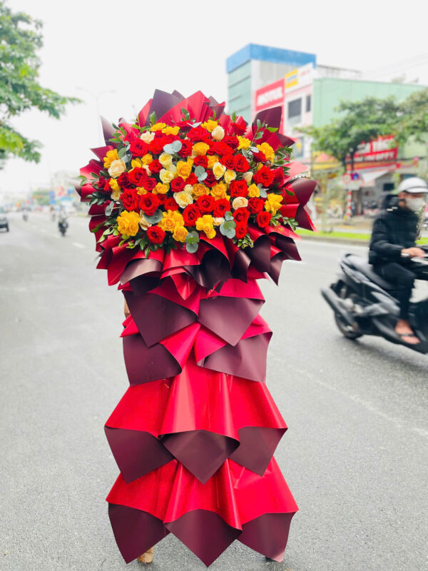 Kệ hoa chúc mừng đẹp tại shop hoa Nghi Sơn Thanh Hoá